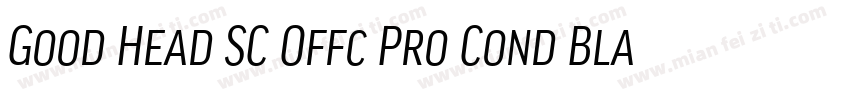 Good Head SC Offc Pro Cond Black字体转换